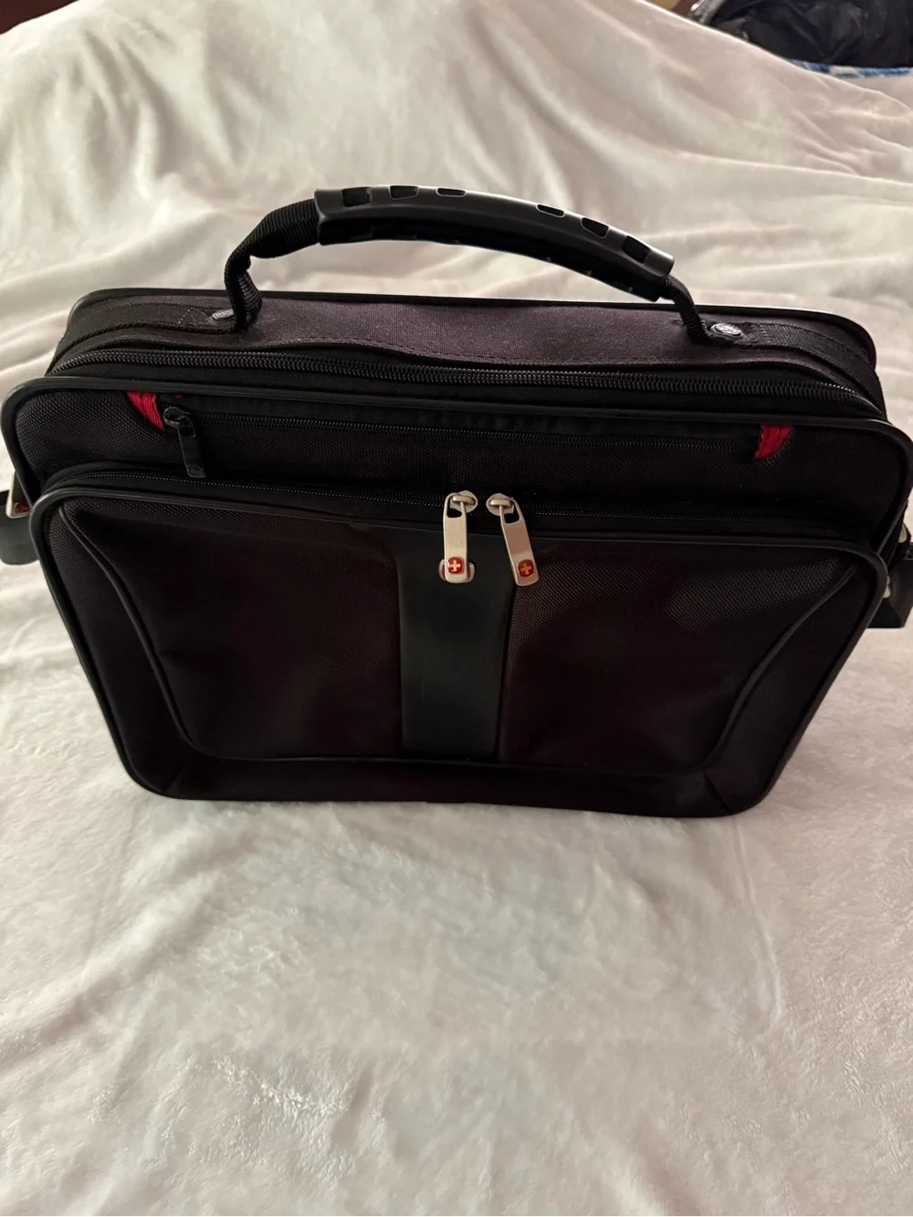 Wenger Swiss Army Laptop Briefcase Shoulder Bag 16” Black Multiple Pockets
